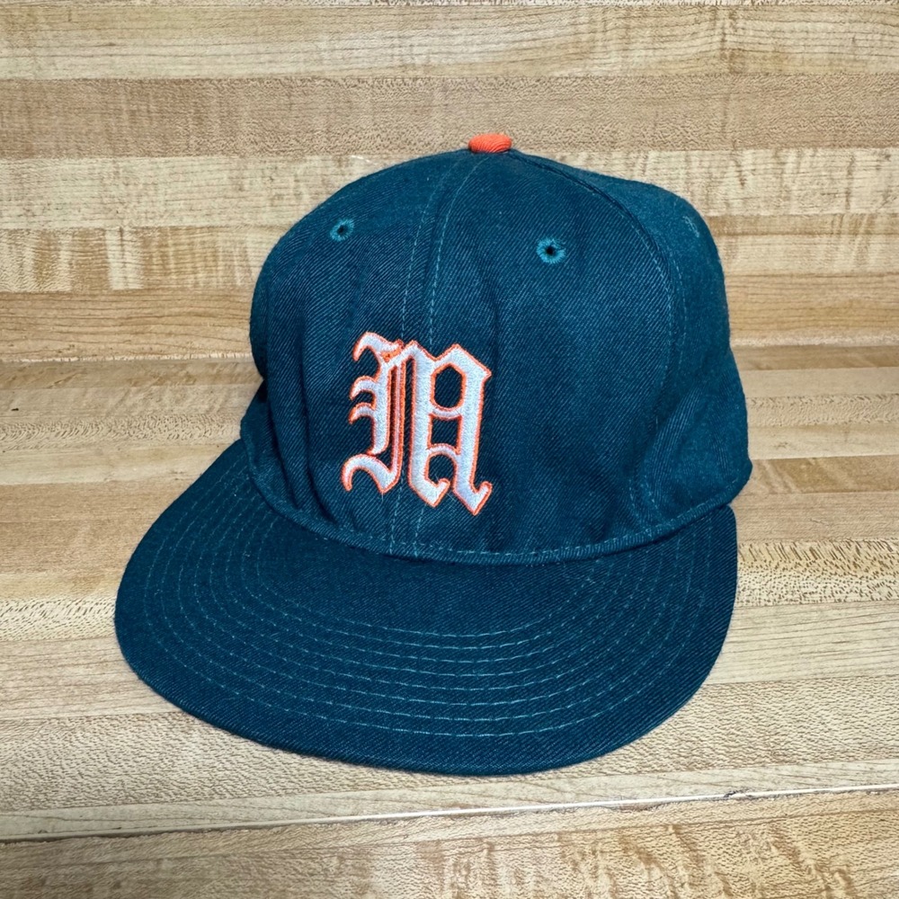 Vintage Roxxi Miami Hurricanes Hat Old English M Pro Model 7 3/8 Made in USA